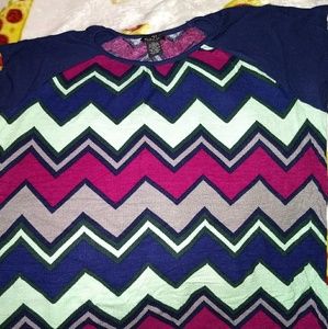 Colorful chevron t shirt